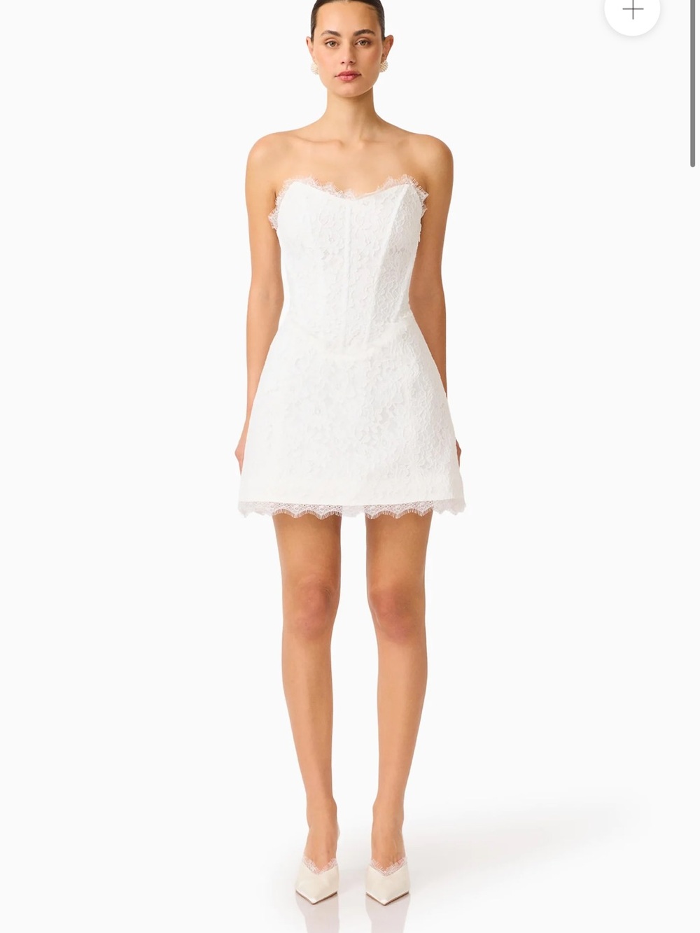 NEW WITH TAGS - Elliatt Clarisse Tulip Mini Dress in White
